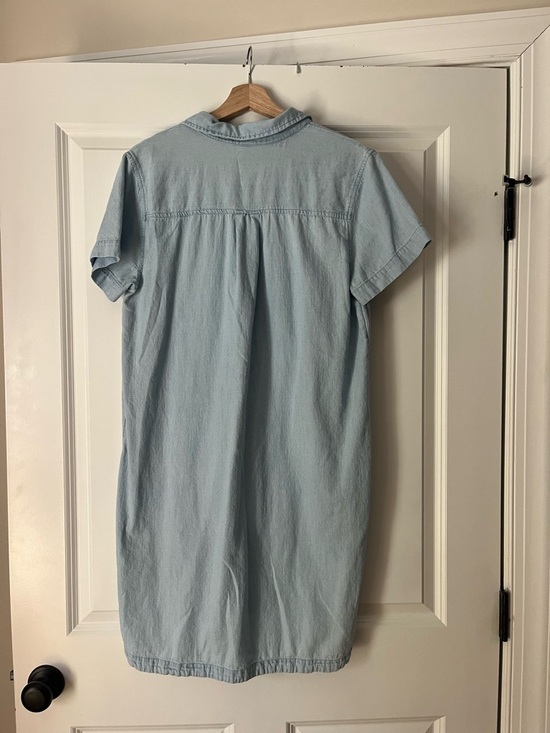 Old Navy Light Blue Denim Shirt Dress - Picture 2 of 3